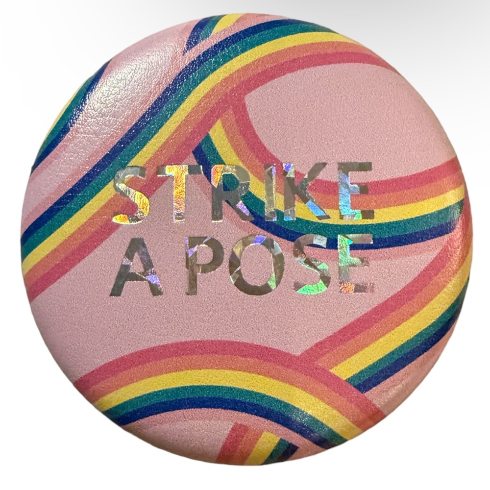 Double Sided Compact Mirror Strike A Pose Compact Makeup Bag Beauty Glam Mirror - Picture 8 of 8